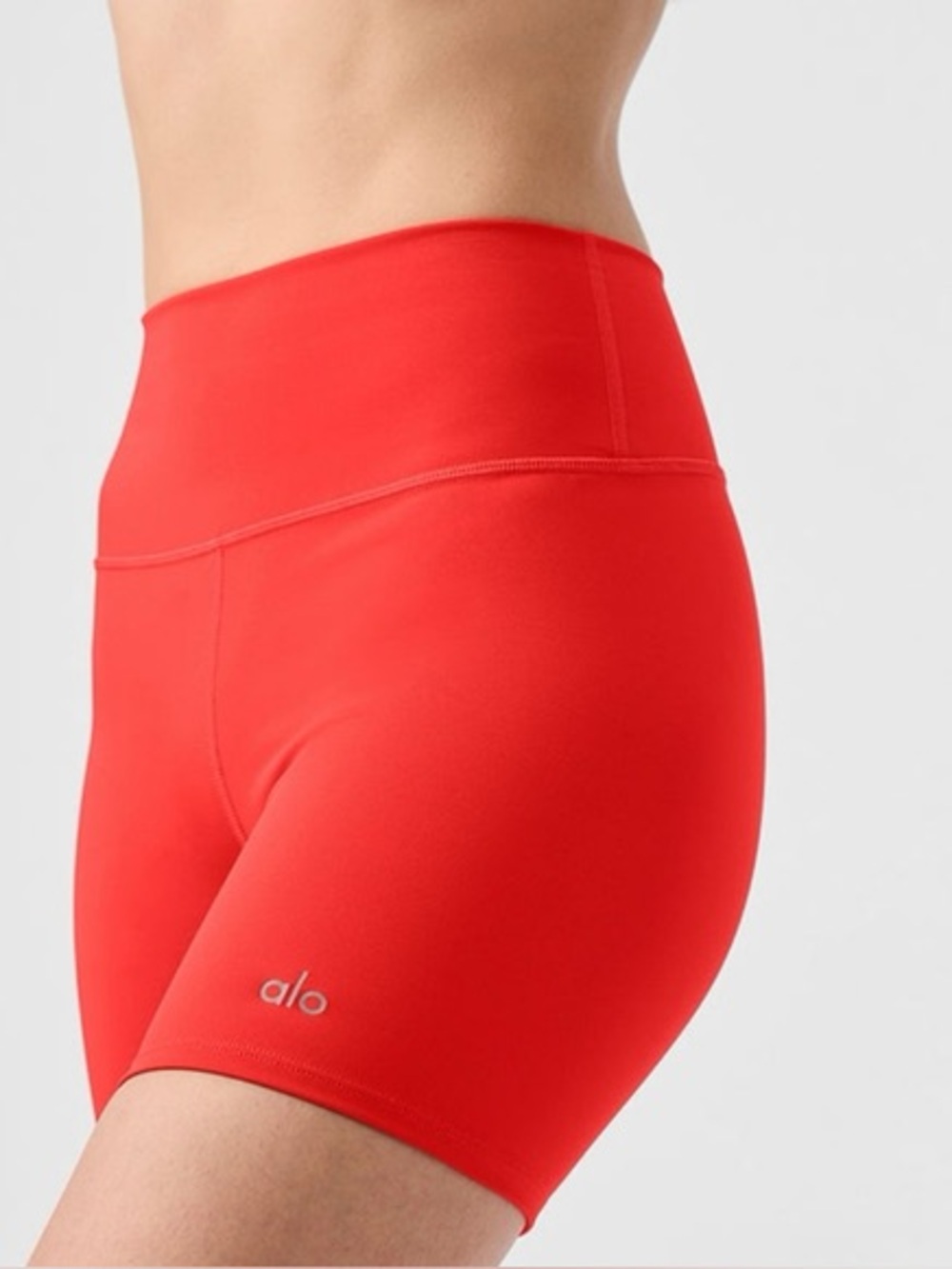 ALO Yoga Airlift Energy Shorts in Red Hot Summer
